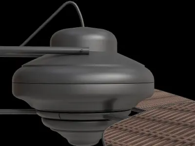 Twin Breeze Ii 74-In Oil Rubbed Bonze 3D model