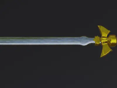 Realistic Sword legend of zelda Low-poly 3D model