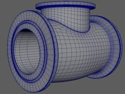 StopCock gate valve Low-poly 3D model