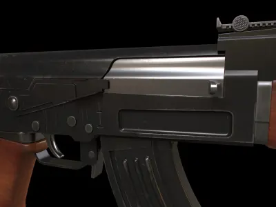  ak47 gun  Free low-poly 3D model