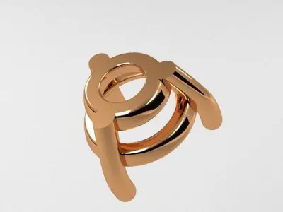 A package of solitaire ring heads engagement 3 prong printable 3D print model