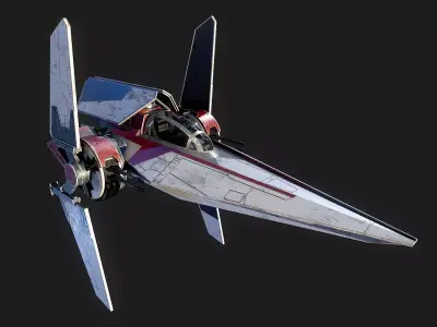 V - Wing Star Wars 3D model