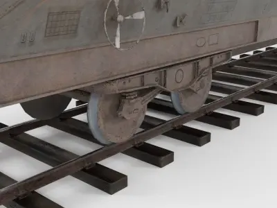 Coal Hopper low poly Low-poly 3D model
