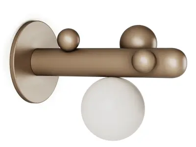 Lunar Wall Lamp by Babich studio 3D model