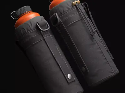 Water Pouch Low-poly 3D model