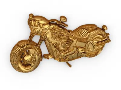 Motorcycle pendant -02 printable jewelry 3D print model