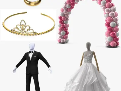Wedding Collection 3D model