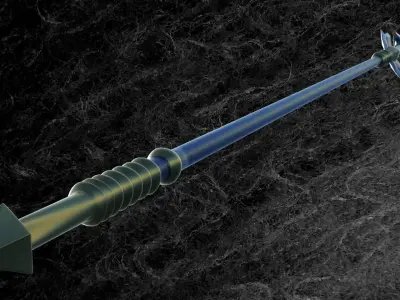 WARRIOR SPEAR Low-poly 3D model