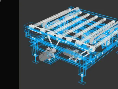 Conveyor transfer pallet 3D model