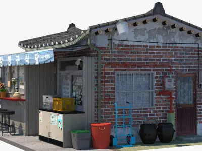 Wang Jjanggu Restaurant Remastered 3D model