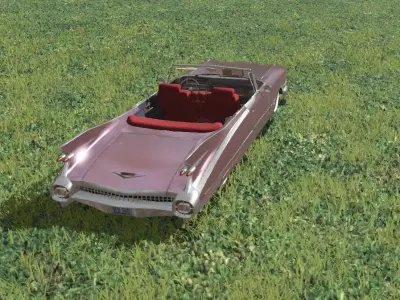 cadillac deville 1959  Free 3D model