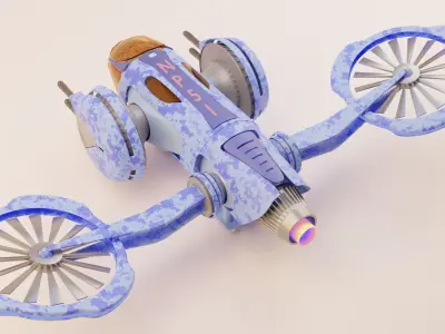 Combat Drone 3D model Free 3D model