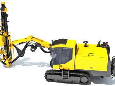 Surface Drill Rig 3D model