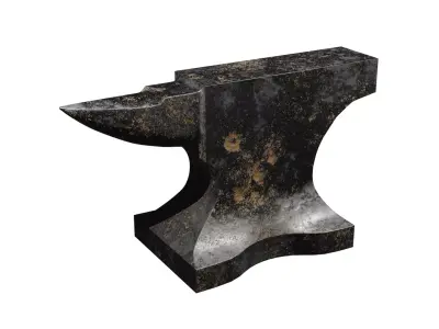 london-pattern-anvil Low-poly 3D model
