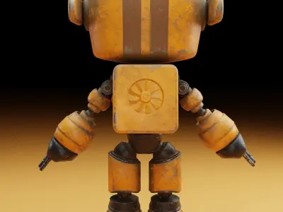 Yellov duty Robot  3D model