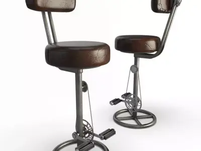 Vintage Bike Stools Segarra 3D model