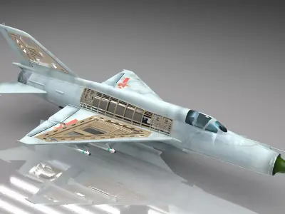 Finback J-8 3D model