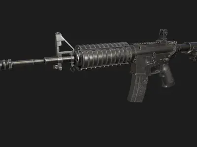 M4 Carbine Low-poly 3D model get