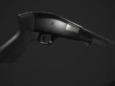 Moosberg Shotgun Low-poly 3D model