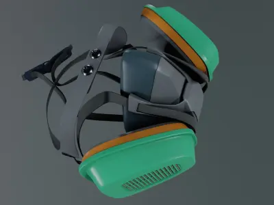 Mask Reusable Respirator 3M Respirator 3D model