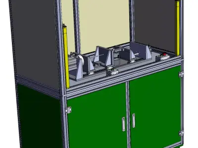 Elastic cylindrical pin installation machine 3D model