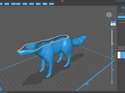 Redolf Fox 3D cartoon Rigged Model Low-poly 3D model