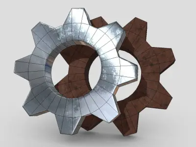CC0 - Gear Free low-poly 3D model