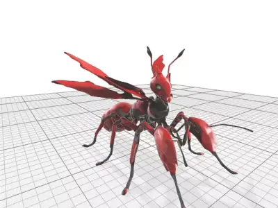 3D model red ant 3D print model Free 3D print model