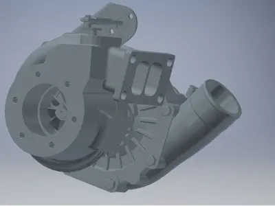 Car turbocharger 3d model 3D model by lequydonhao