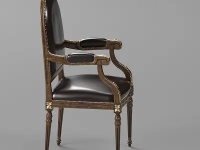 Francesco Molon ARMCHAIR WITH CARVING Vray - Corona 3D model