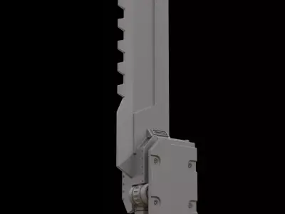 Mecha hard surface sword 3D model