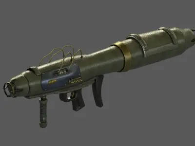 rl futuristic gun Low-poly 3D model