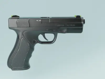 Pistol 3D model 8