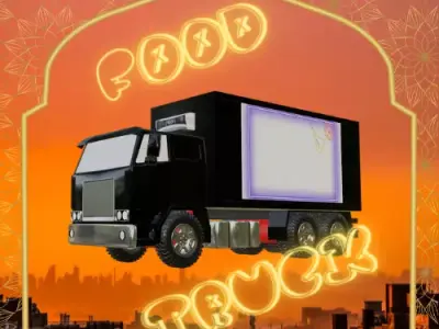 Food Truck Peterbuild Low-poly 3D model
