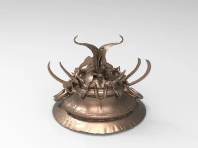Halloween ivy stand curve 3D model