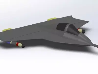 aircraft fighter jet Free 3D print model