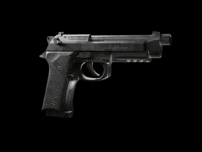Beretta M9A3 3D model purchase