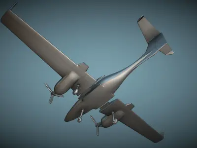 Diamond DA42 Twin Star - 3D Printable Model 3D print model