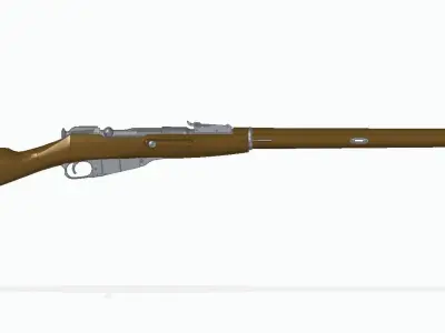 Mosin 91-30 3D model