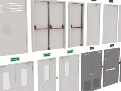 Industrial Doors 3D model purchase