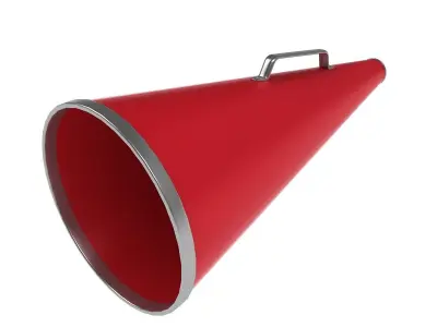 Cheerleader Megaphone  Free 3D model