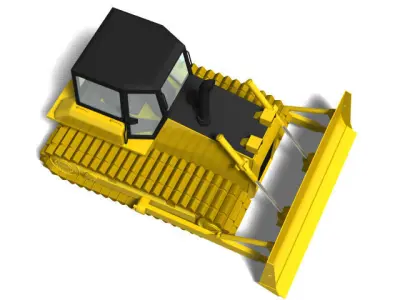 Bulldozer 3D model get
