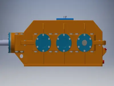 Speed Reducer Gearbox 3D model