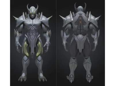 Alien Creature Sci Fi Futuristic Low-poly 3D model