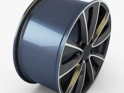 Style 247 wheel ferric gray Mid Poly Low-poly 3D model