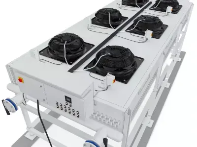 Industrial Radiator Chiller Cooler 3D model