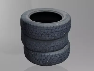 tire pile 3D model