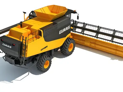 Claas Lexion Combine Harvester 3D model