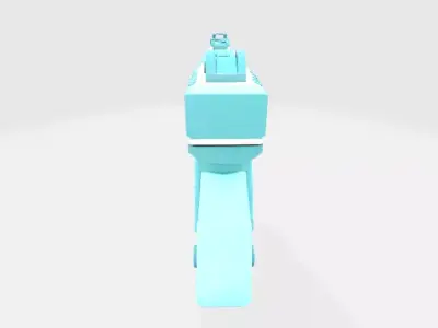 sci-fi pistol Low-poly 3D model shop