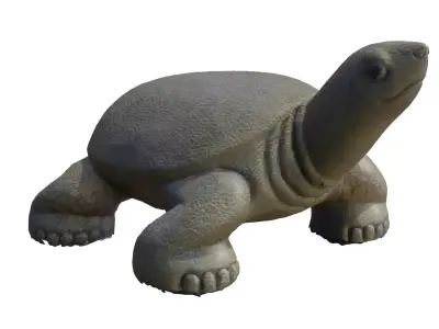 Korean style turtle statue 3D model